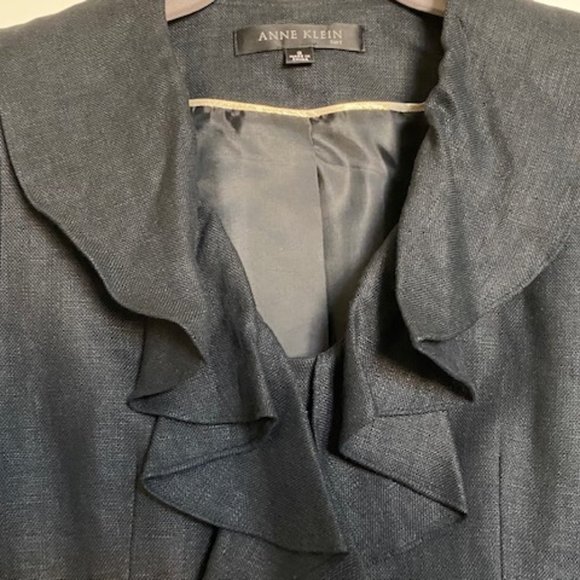 Ane Klein  2 Piece Linen Pant Suit Black  Size  2 - Picture 3 of 16